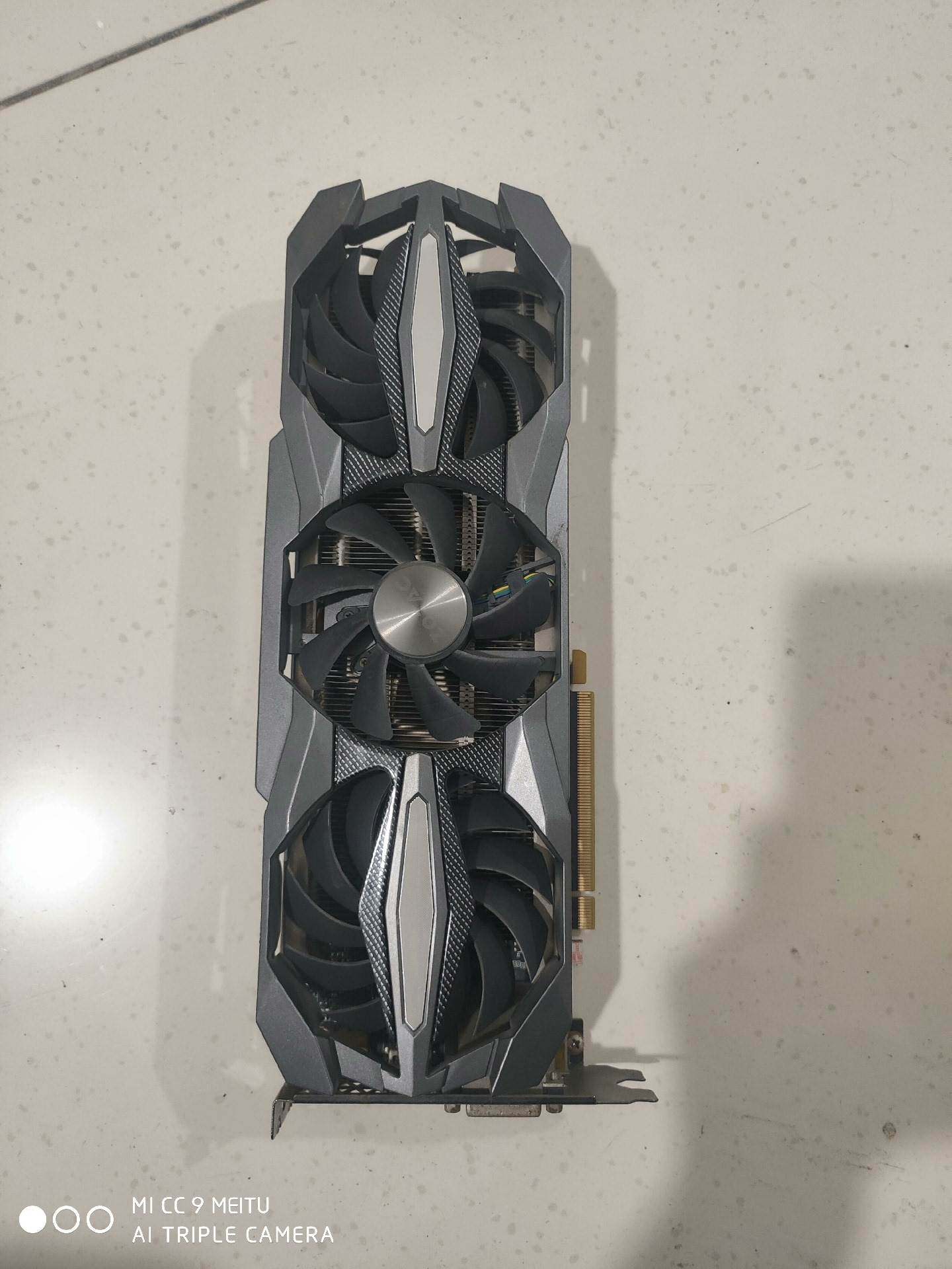 询价索泰1060 6g至尊plus 三风扇 现货2片 成色实物图议价