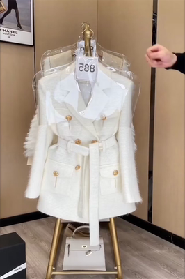 显瘦双排扣百搭西服上衣潮