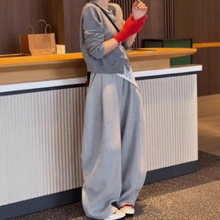 外套纯色宽松卫裤 简约开衫 女潮 时尚 25001大爱美依缘2025早春新款