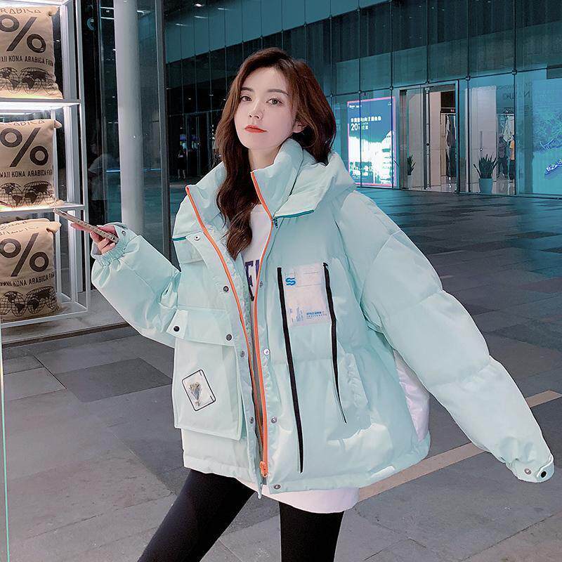 女童秋冬羽绒棉服外套加绒2022新款12岁13中大童15风衣洋气时髦炸