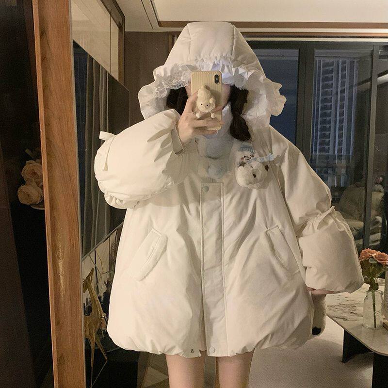 女童羽绒棉服外套2026新款12岁中大童15学生洋气韩版保暖加厚棉服