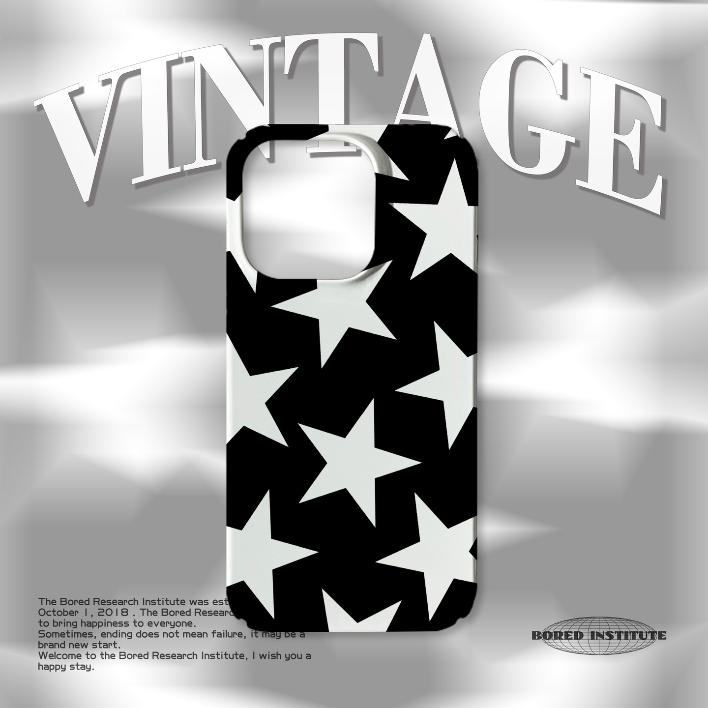 黑白小众简约星星潮流个性插画适用于苹果IPhone15/14plus/13pro/12/11/16/16promax菲林磁吸手机壳IMD软壳