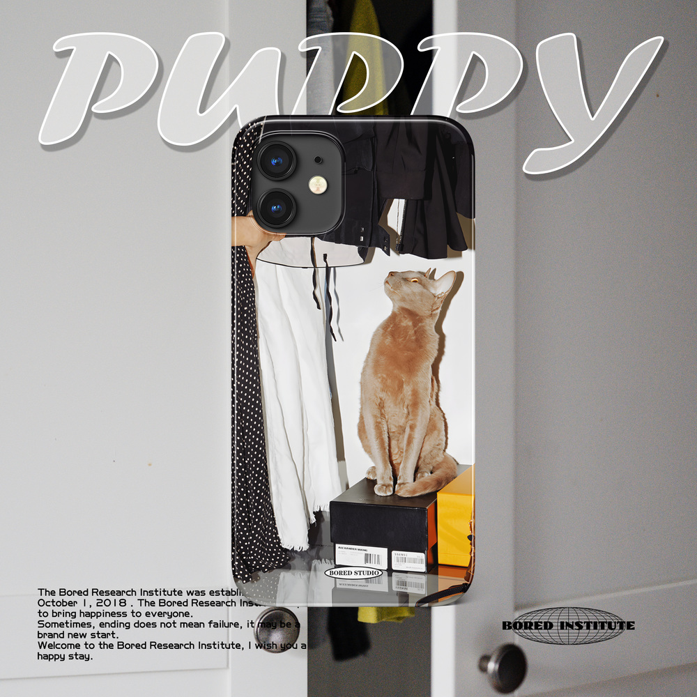 小众可爱壁柜猫咪适用于苹果IPhone11/12/13/14promax/15pro/16菲林手机壳imd硅胶软壳小米华为