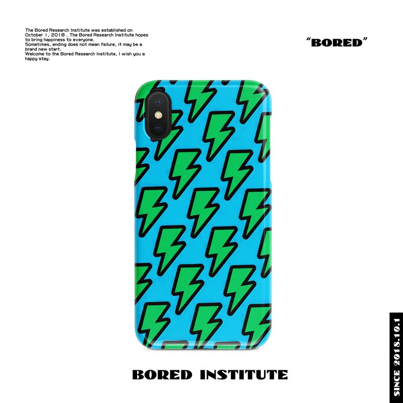 ins超火闪电嘻哈潮流时尚高街适用于IPhoneXs/11/12/13/14/15/16菲林手机壳imd硅胶软壳小米华为pro手机壳