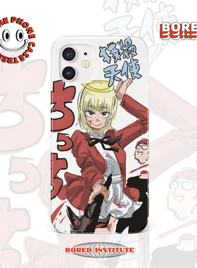 JUN日系潮流插画美少女嘻哈适用于苹果IPhoneXS/11/12/13/14/15/16/16promax菲林手机壳imd硅胶软壳小米华为