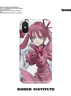 JUN卡通二次元插画嘻哈适用于苹果IPhone7/8p/X/XS/XR/11/12/14/15/16菲林手机壳imd硅胶软壳小米华为