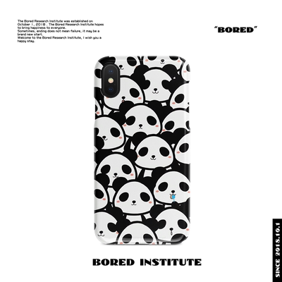 可爱大熊猫叠加插画潮适用