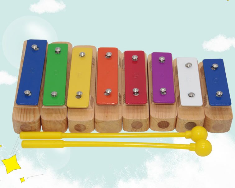 八音砖 奥尔夫儿童打击乐器 单8音砖音乐玩具早教乐器敲击音块