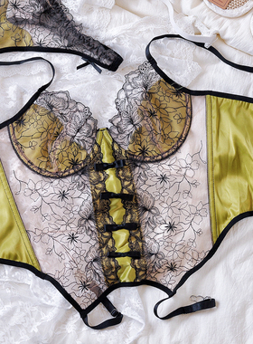 天外飞仙～HAO美蕾丝文胸套装内衣吊带有钢圈