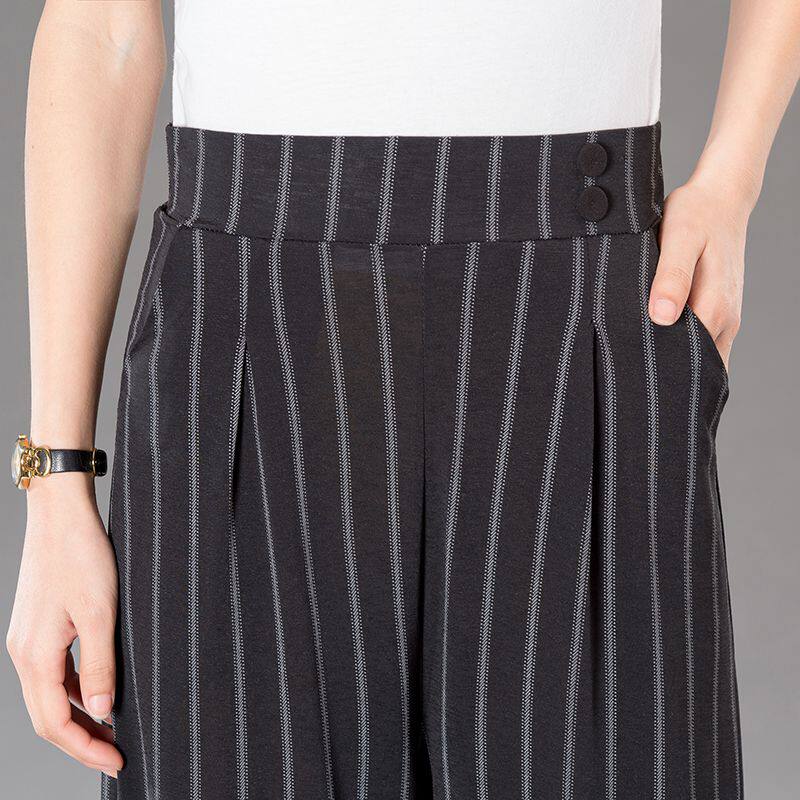 Middle and old age Wide leg pants summer Ninth pants middle age Mom pants Paige Easy Bigfoot pants Culotte Casual pantsin the Women's clothing/Boutique , Middle-aged women  category - from Buy2taobao.com to provide professional Taobao agent buy service