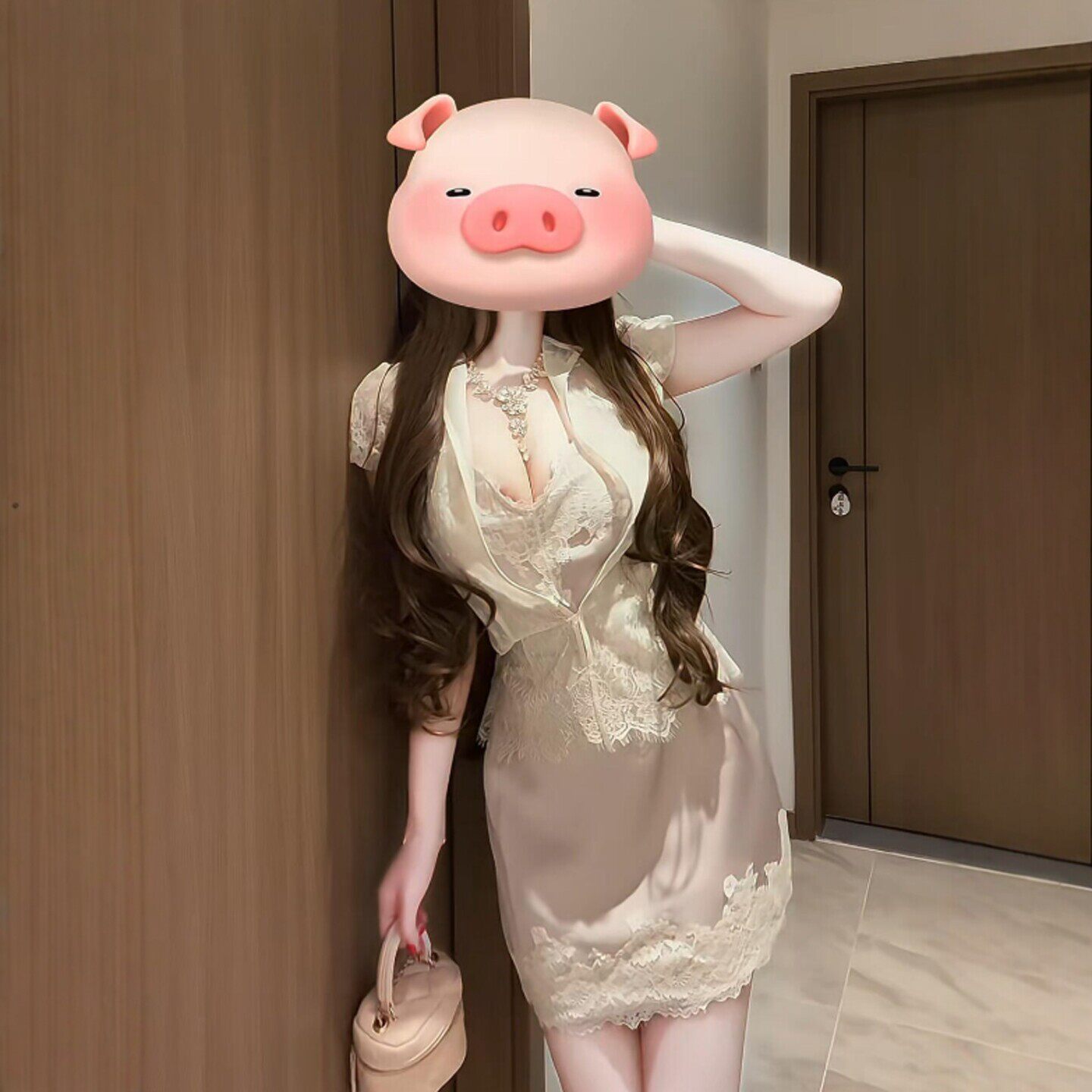 专柜正品减龄一整套ootd穿搭时尚气质感上衣吊带包臀半身裙三件套