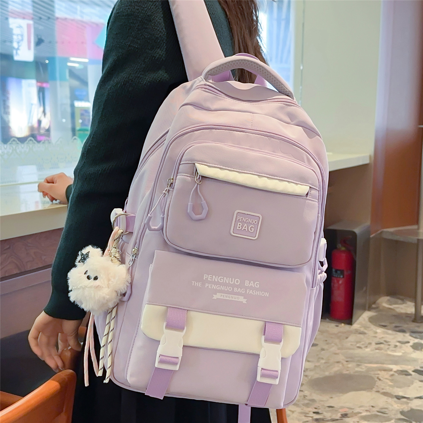 专柜正品书包女小学生三到六年级初中生ins日系简约森系背包大容