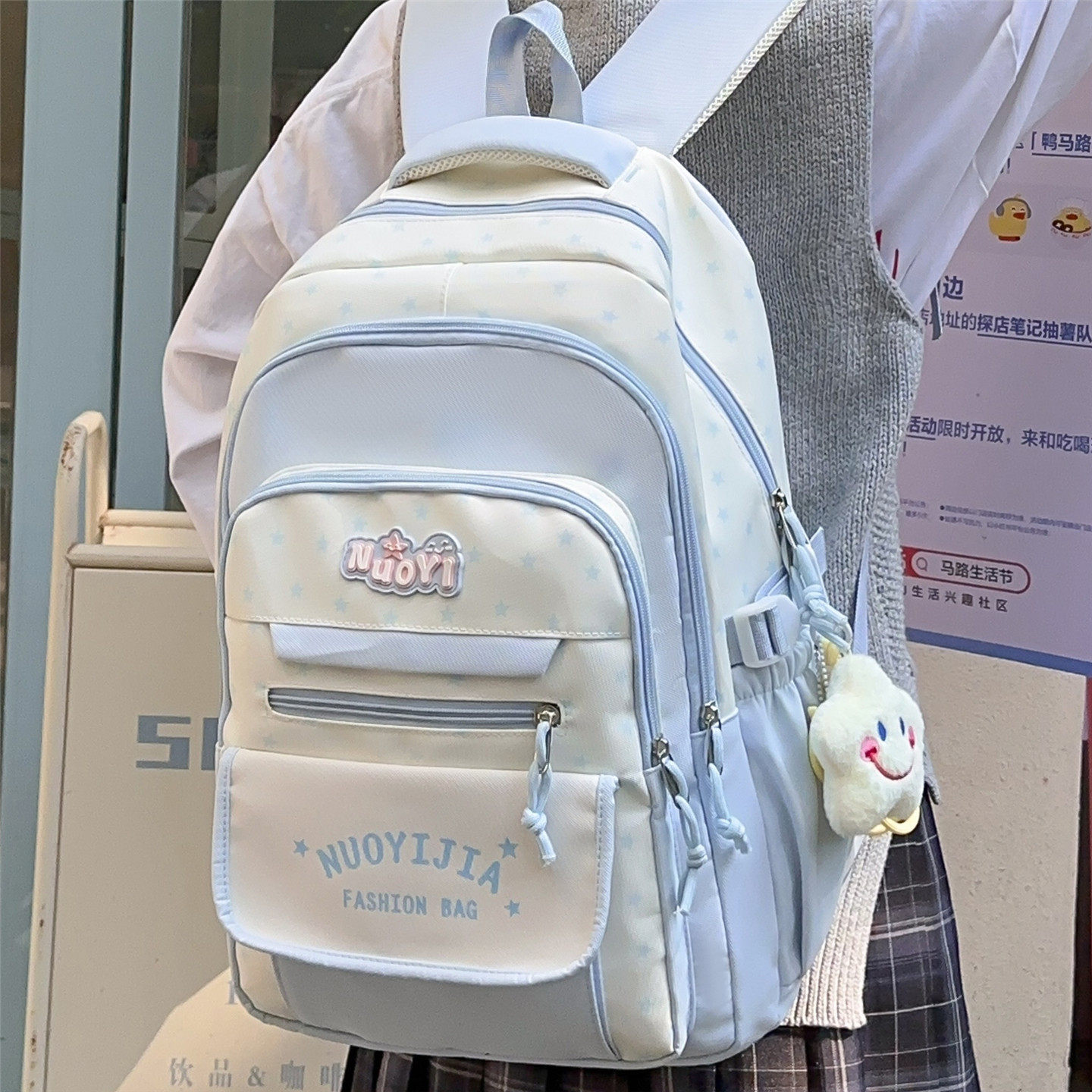 专柜正品书包女小学生三到六年级初中生ins日系简约森系背包大容