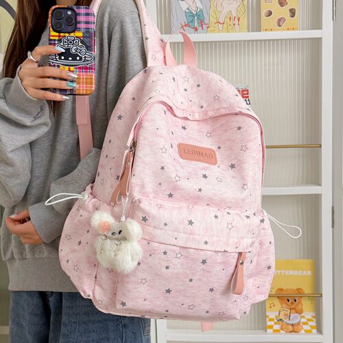专柜正品书包女生韩系高颜值初中生背包小学生日系简约百搭大容量