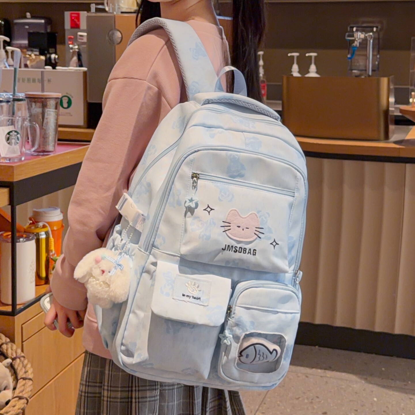 专柜正品书包女韩版初中生小学生三到六年级背包日系简约百搭大容