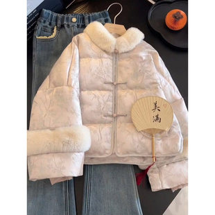 棉衣冬装 儿童新中式 女大童保暖棉袄外套 2025新款 女童国风棉服冬季