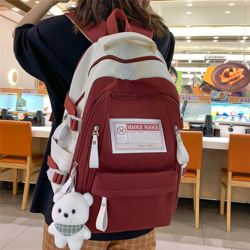 专柜正品书包女大学生大容量高中初中生电脑双肩包韩版校园中学生