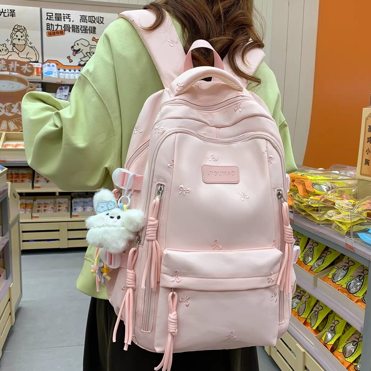 专柜正品书包女2026新款初中生高中生小学生书包女士大容量减负双