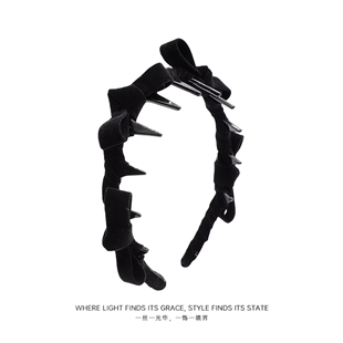 思礼蝴蝶结高颅顶发箍女款高级感洋气时尚日常外戴头箍发卡发饰