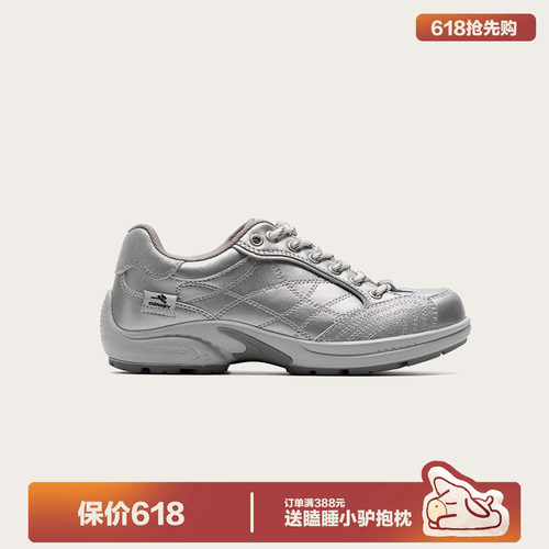多嘴驴Donkey银色千禧风赛车鞋女