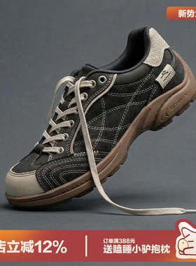 多嘴驴Donkey德训鞋女春季灰色复古休闲情侣板鞋软底运动赛车鞋男