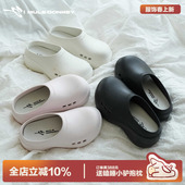 防滑沙滩凉鞋 外穿情侣百搭包头拖鞋 女春季 多嘴驴Donkey厚底厨师鞋
