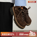 多嘴驴Donkey棕色德比鞋女英伦通勤厚底鞋大头原创小个子增高皮鞋