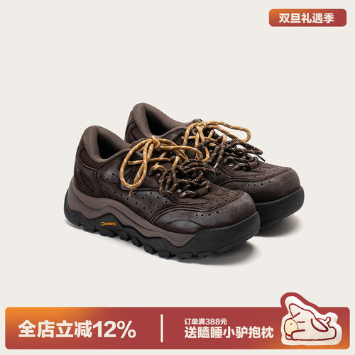 多嘴驴Donkey棕色老爹鞋女