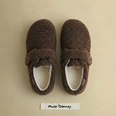 多嘴驴Donkey加绒勃肯鞋 外穿保暖羊羔毛厚底小土豆毛毛鞋 女款 冬季