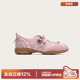 平底浅口单鞋 多嘴驴Donkey粉色玛丽珍鞋 女小众设计朋克风芭蕾舞鞋