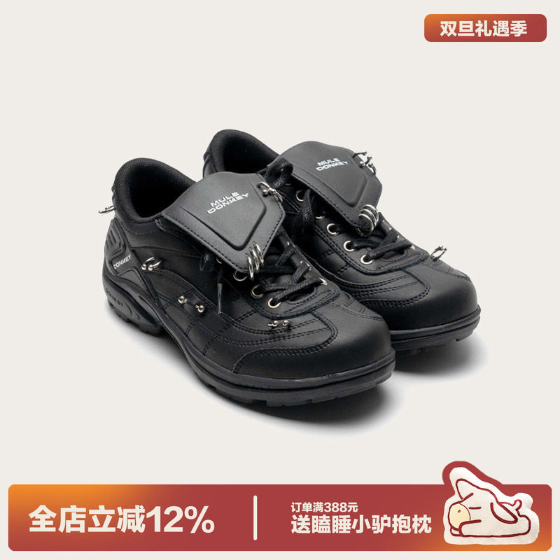 多嘴驴Donkey黑色翻盖赛车鞋