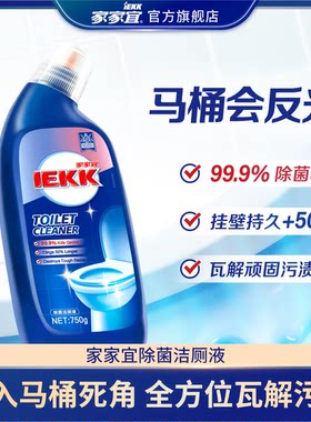 家家宜 除菌洁厕剂除垢亮白洁净 厕所马桶清洁强力除臭抑菌洁厕宝