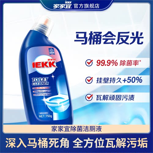 家家宜 除菌洁厕剂除垢亮白洁净 厕所马桶清洁强力除臭抑菌洁厕宝