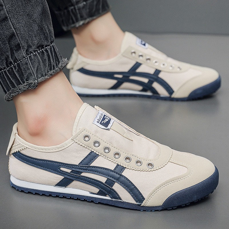 帆布鞋休闲男女鬼虎小白鞋阿甘鞋