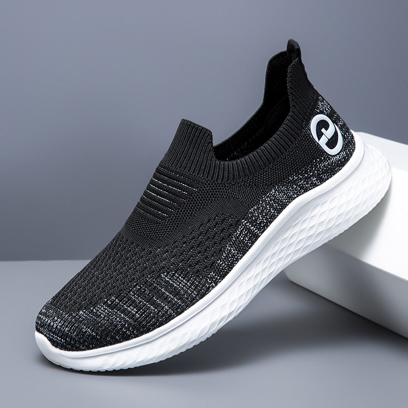 男鞋春季运动休闲透气网面防滑软底轻便舒适网鞋一脚蹬套脚工作鞋,流行男鞋,网面鞋,淘宝优惠券,粉丝福利购,淘宝优惠卷