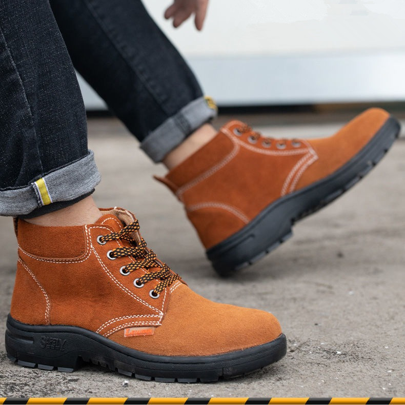 棉鞋工地加绒工作耐磨钢头鞋男鞋