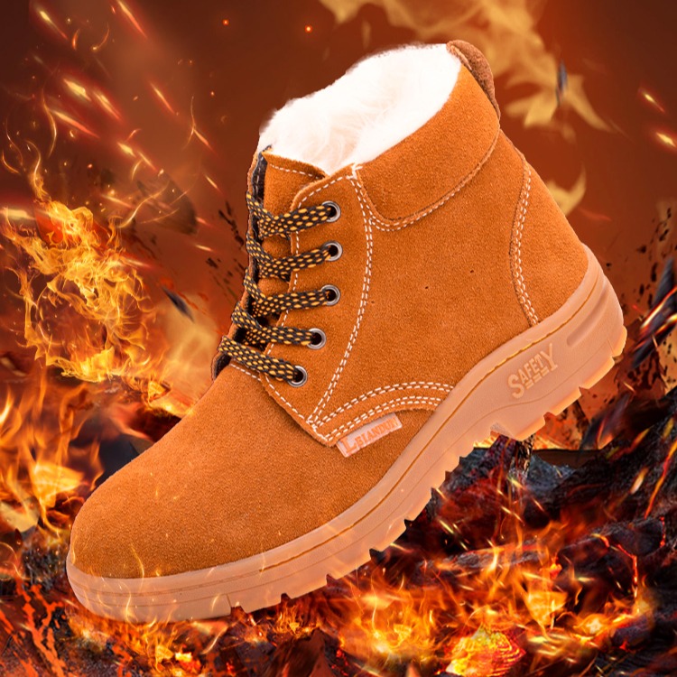 加绒棉鞋劳保鞋男防砸防刺穿男鞋