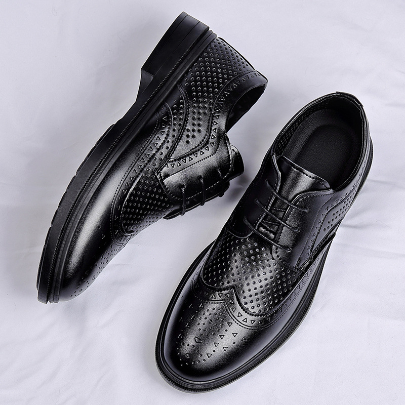 商务休闲皮鞋韩版百搭正装男鞋子