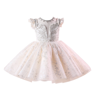 儿童演出服男女童礼服公主裙蓬蓬纱中小学生合唱团体比赛表演服装