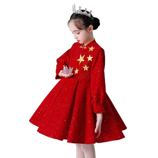 儿童合唱演出服中小学生诗歌朗诵爱国唱红歌校庆男童少儿表演服装