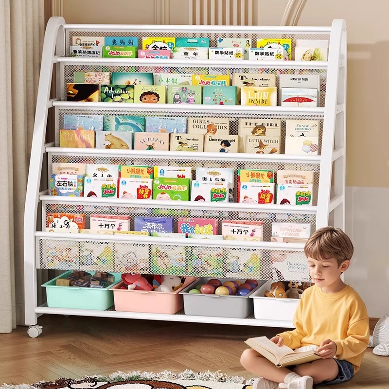 儿童书架家用阅读区绘本架