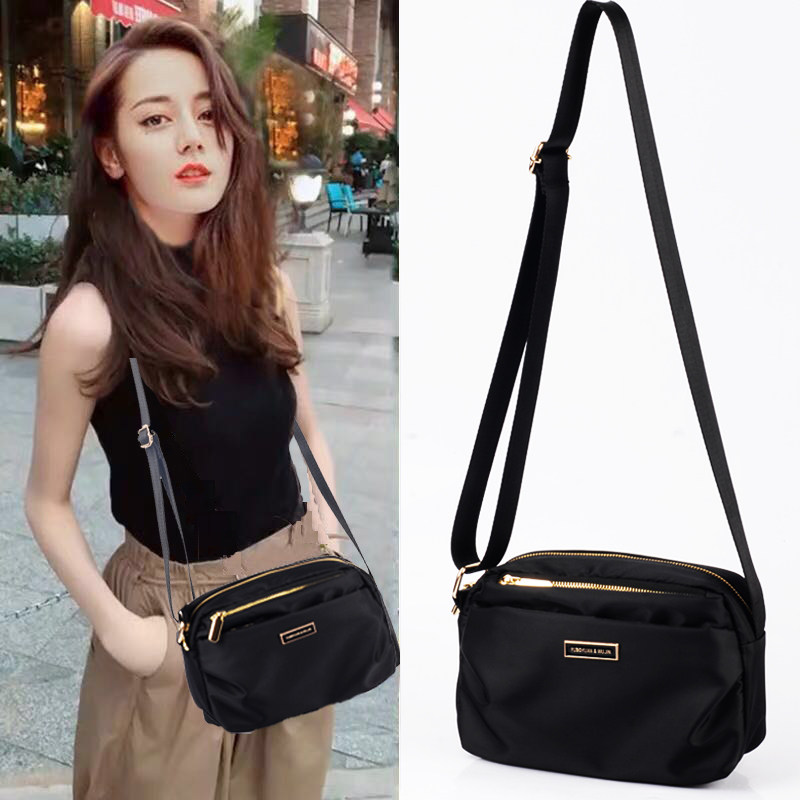 包包2020新款潮牛津布斜挎包女包帆布单肩包中年妈妈包尼龙小背包