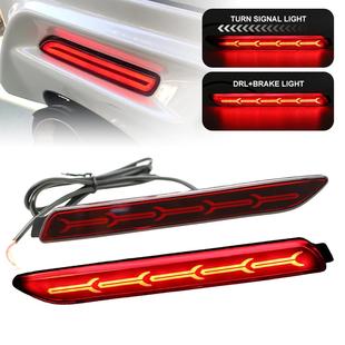 适用于锐志凯美瑞逸致穿越者埃尔法荣放RAV4LED刹车后杠灯流水灯