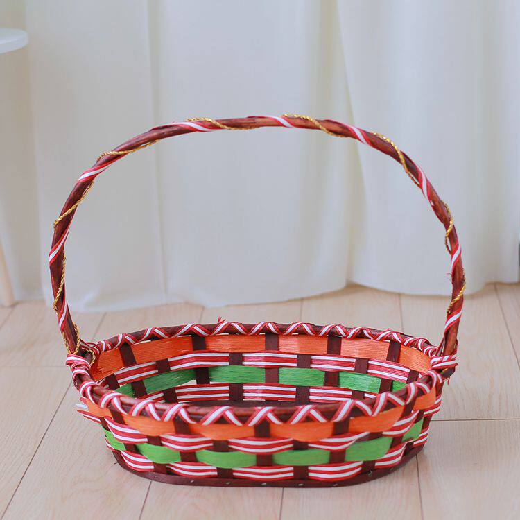 과일 바구니 등나무 꽃 바구니 과일 가게 휴대용 바구니 고리 버들 보관 바구니 계란 바구니 휴일 장식 호텔 과일 선물