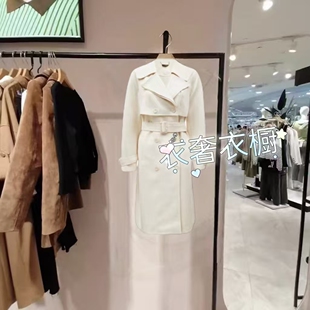 女装2025秋女修身长款风衣外套324109002 323309004 324309001-AT