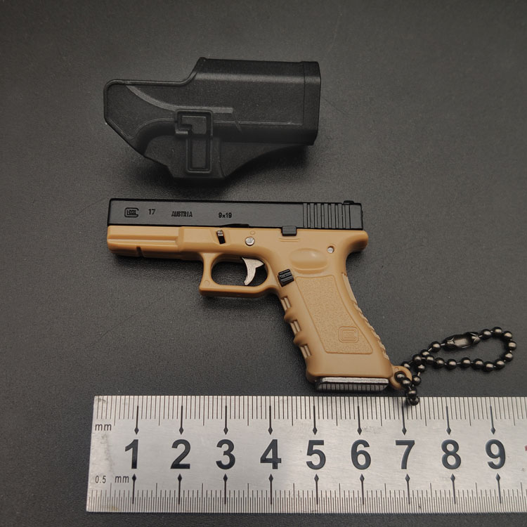 盈图1:3武器模型格洛克g17半合金钥匙扣礼品挂件摆件成人礼物玩具