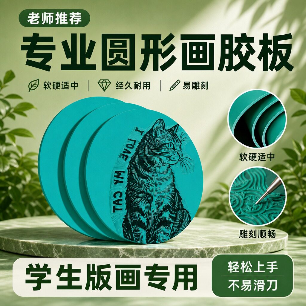 胶板版画专用a4绿色麻胶板a3pvc软胶板初学学生拓印手工胶板图片