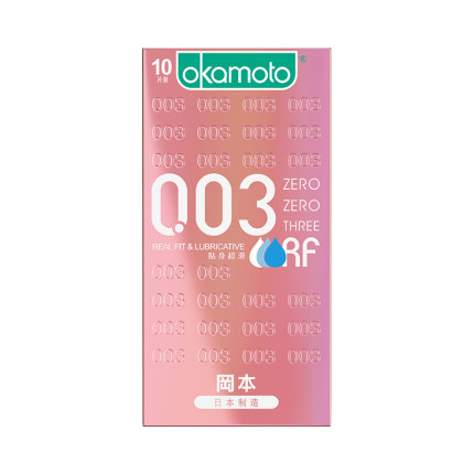 冈本003贴身粉金超薄避孕套裸入安全套男用正品日本进口情趣用品