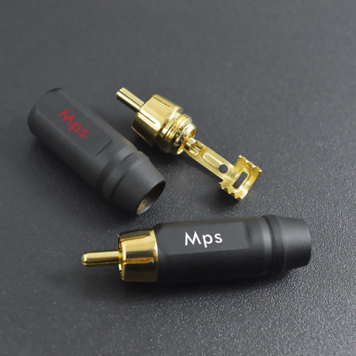 MPS线原装Fuse镀金发烧音响CD功放解码DAC莲花RCA插头diy焊接头