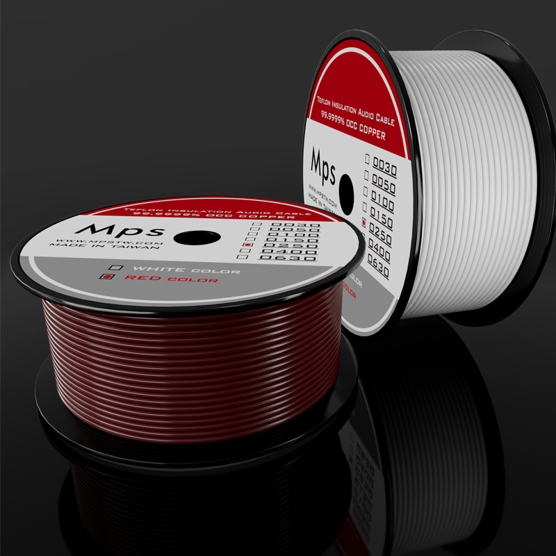 线材MPS发烧音响特氟龙单芯线OCC单晶铜箱内线机内线分频器箱内线